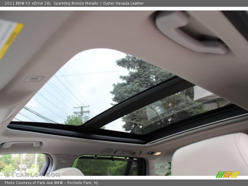 Sparkling Bronze Metallic / Oyster Nevada Leather 2011 BMW X3 xDrive 28i