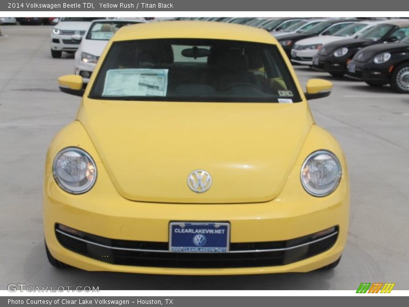 Yellow Rush / Titan Black 2014 Volkswagen Beetle TDI