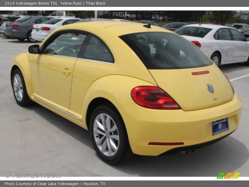 Yellow Rush / Titan Black 2014 Volkswagen Beetle TDI
