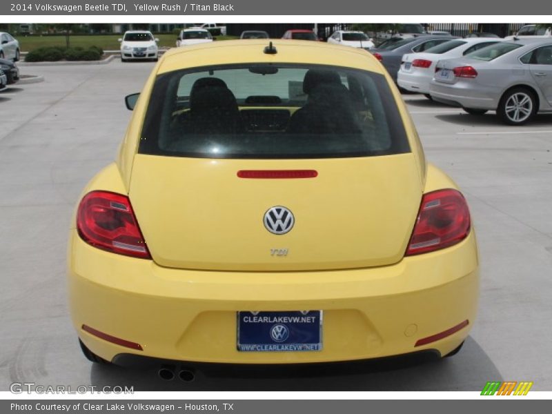 Yellow Rush / Titan Black 2014 Volkswagen Beetle TDI