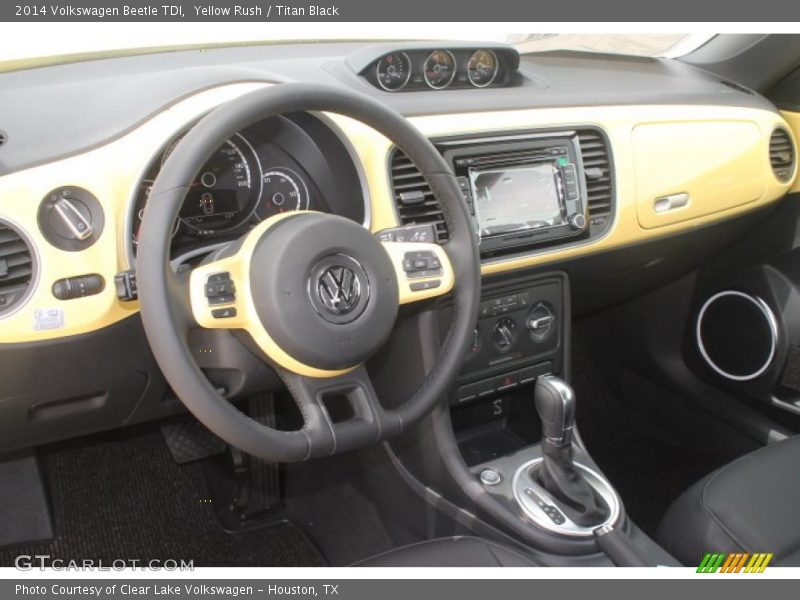 Yellow Rush / Titan Black 2014 Volkswagen Beetle TDI