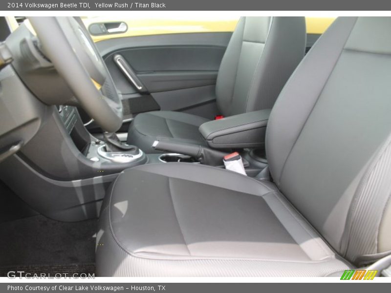 Yellow Rush / Titan Black 2014 Volkswagen Beetle TDI