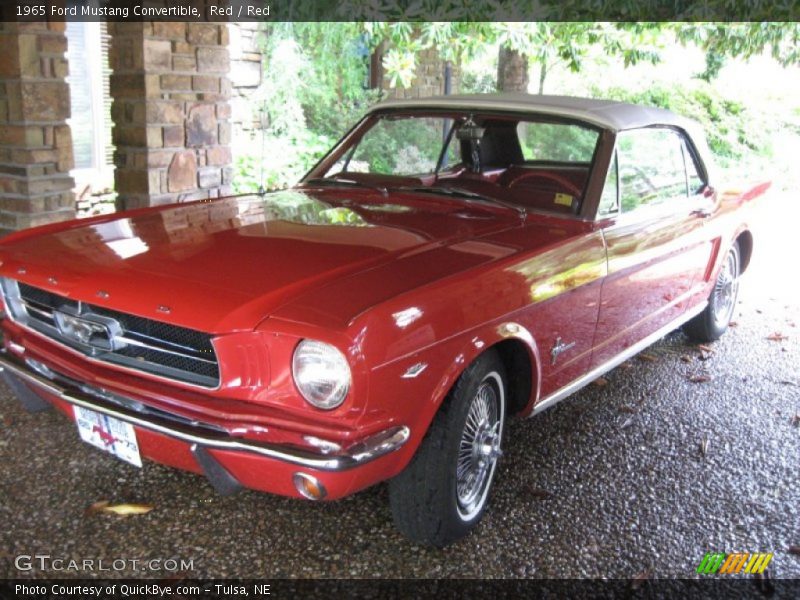 Red / Red 1965 Ford Mustang Convertible