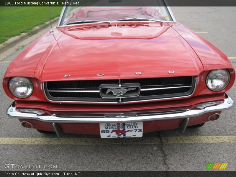 Red / Red 1965 Ford Mustang Convertible