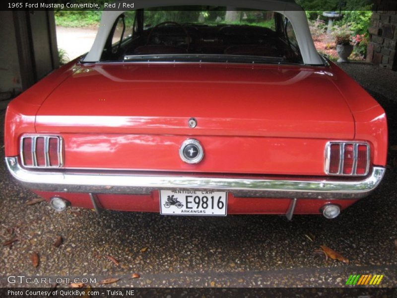 Red / Red 1965 Ford Mustang Convertible