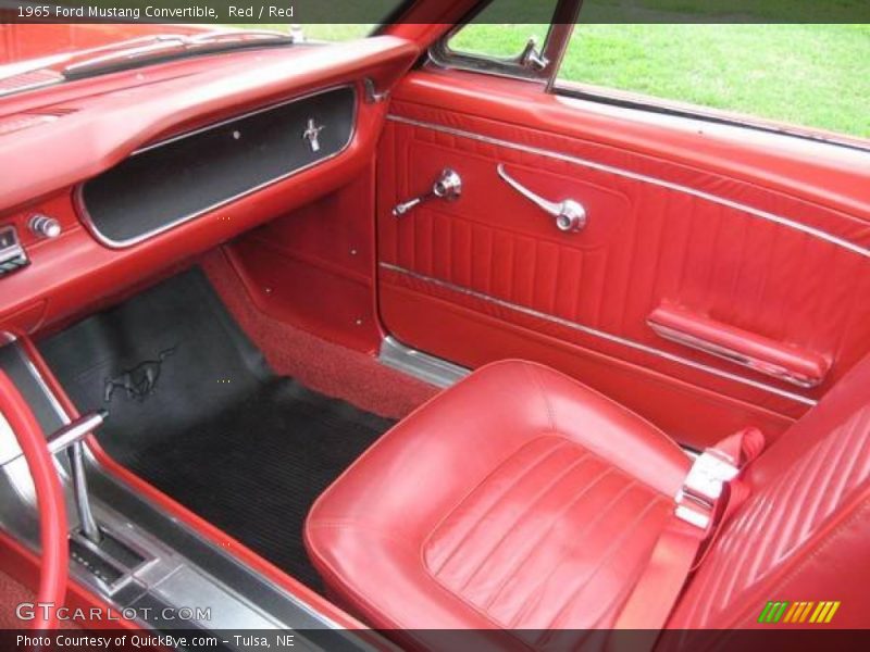 Red / Red 1965 Ford Mustang Convertible