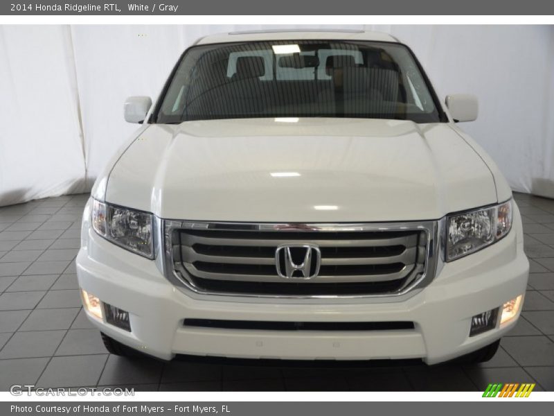 White / Gray 2014 Honda Ridgeline RTL