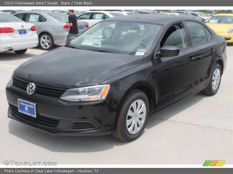 Black / Titan Black 2014 Volkswagen Jetta S Sedan