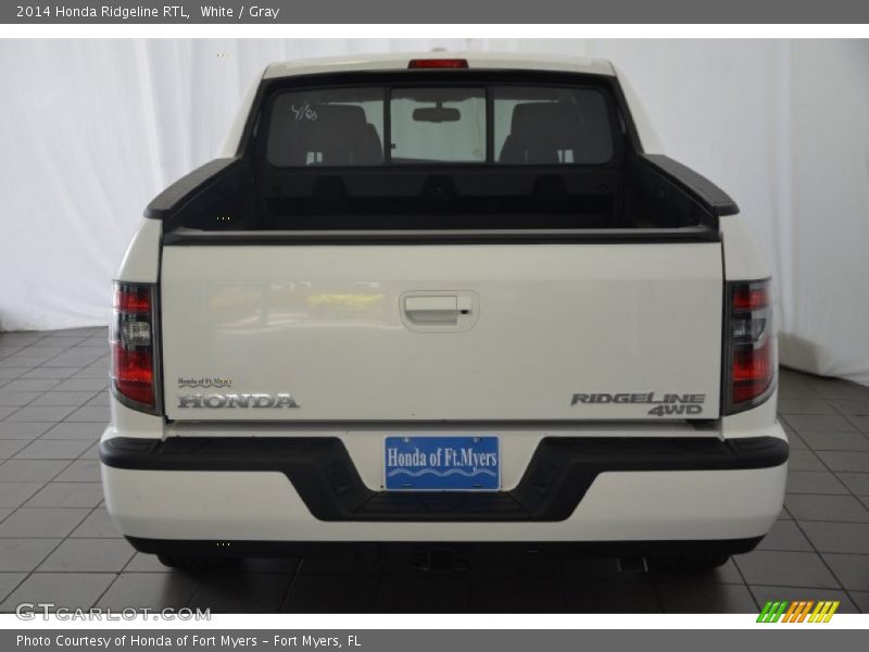White / Gray 2014 Honda Ridgeline RTL