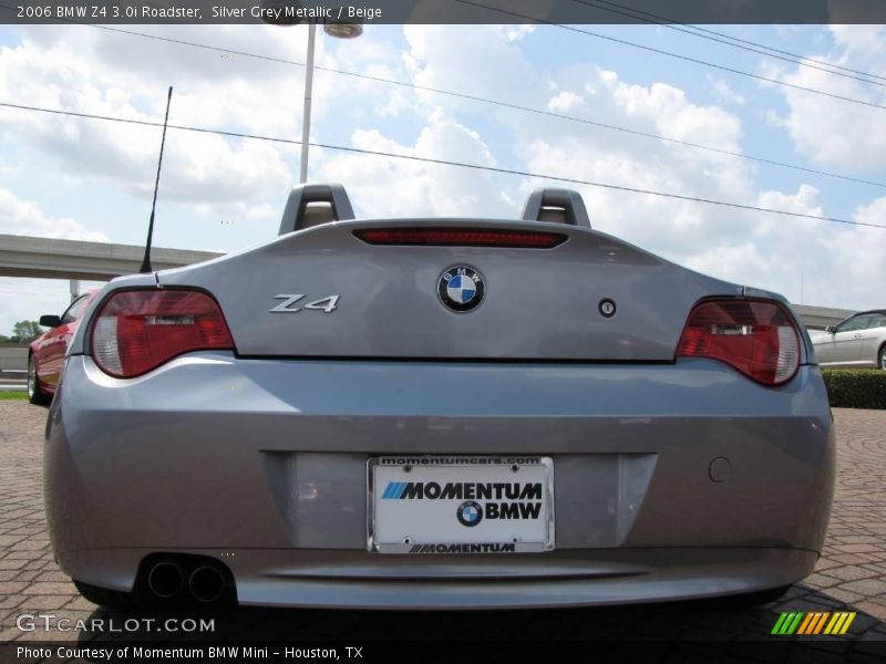 Silver Grey Metallic / Beige 2006 BMW Z4 3.0i Roadster