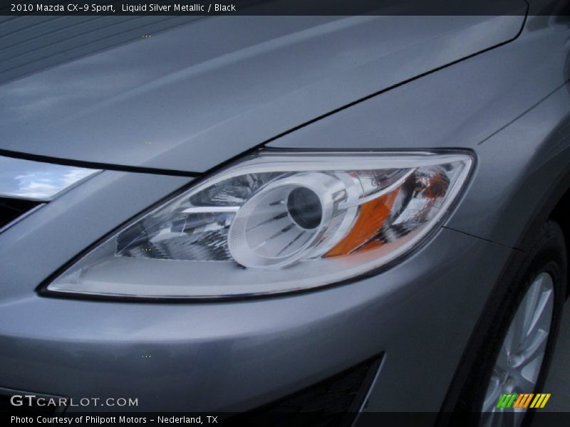 Liquid Silver Metallic / Black 2010 Mazda CX-9 Sport