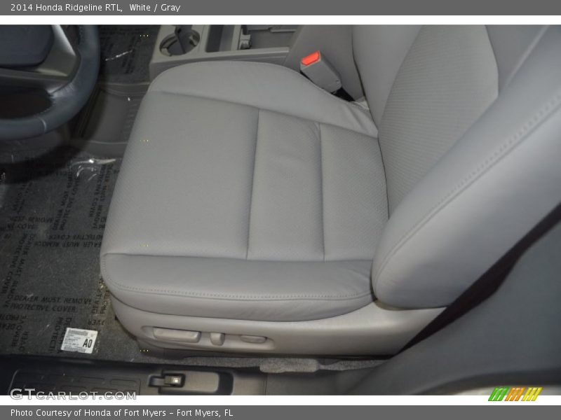 White / Gray 2014 Honda Ridgeline RTL