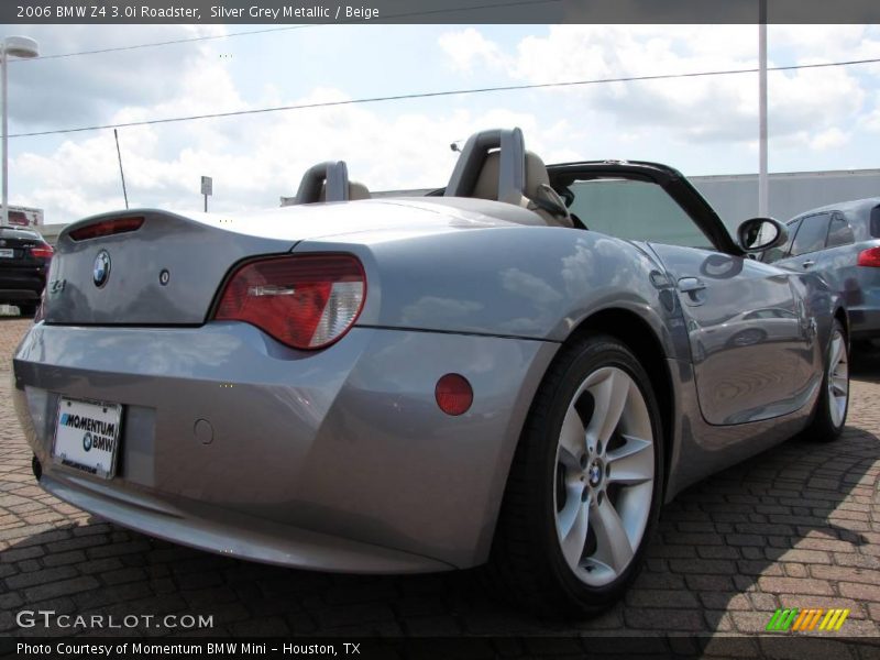 Silver Grey Metallic / Beige 2006 BMW Z4 3.0i Roadster
