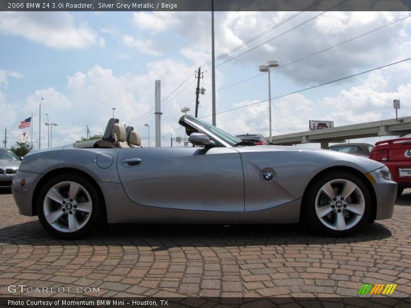 Silver Grey Metallic / Beige 2006 BMW Z4 3.0i Roadster
