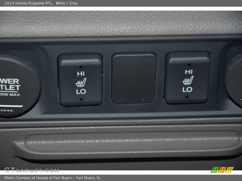 White / Gray 2014 Honda Ridgeline RTL
