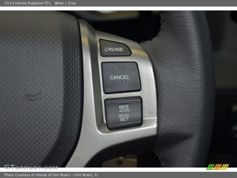White / Gray 2014 Honda Ridgeline RTL