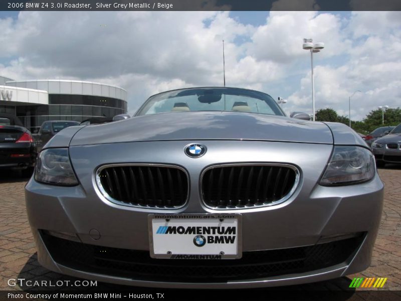 Silver Grey Metallic / Beige 2006 BMW Z4 3.0i Roadster