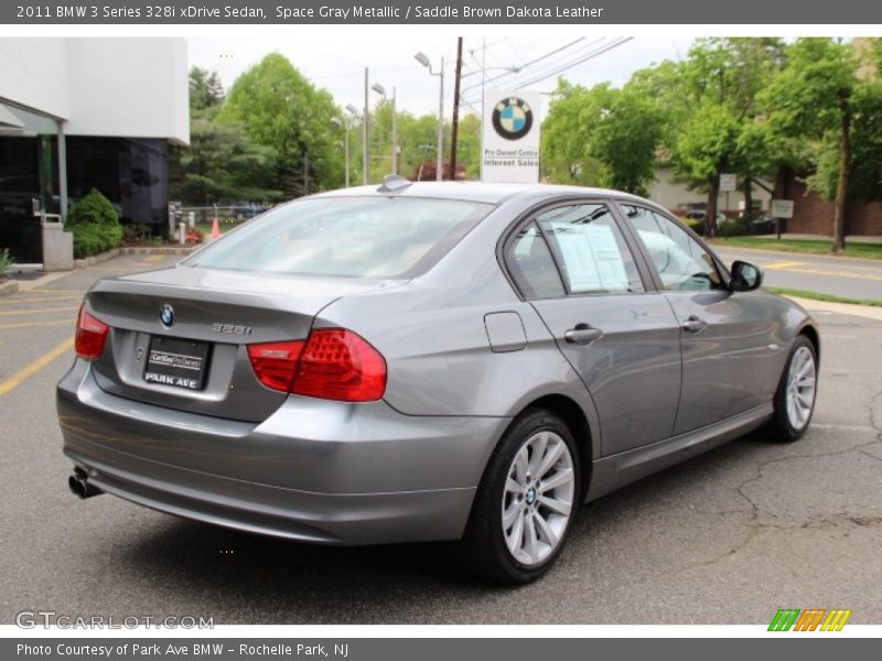 Space Gray Metallic / Saddle Brown Dakota Leather 2011 BMW 3 Series 328i xDrive Sedan