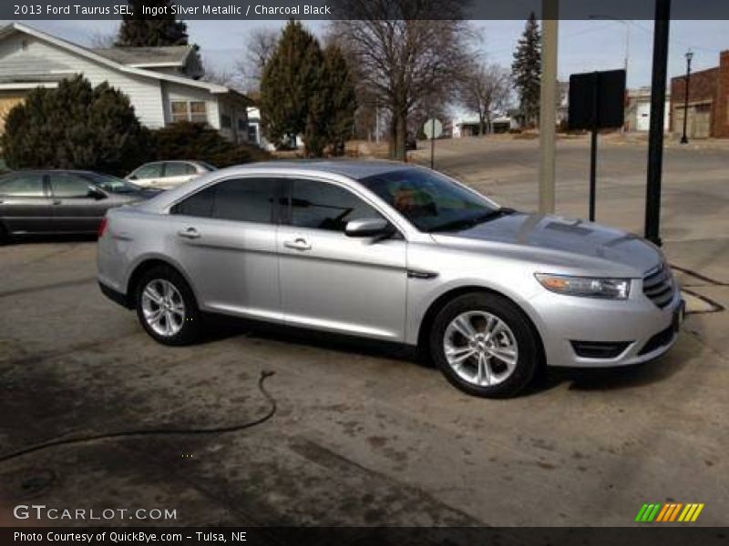 Ingot Silver Metallic / Charcoal Black 2013 Ford Taurus SEL