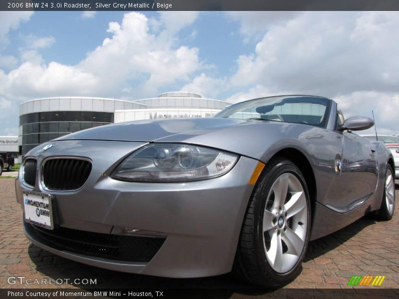 Silver Grey Metallic / Beige 2006 BMW Z4 3.0i Roadster