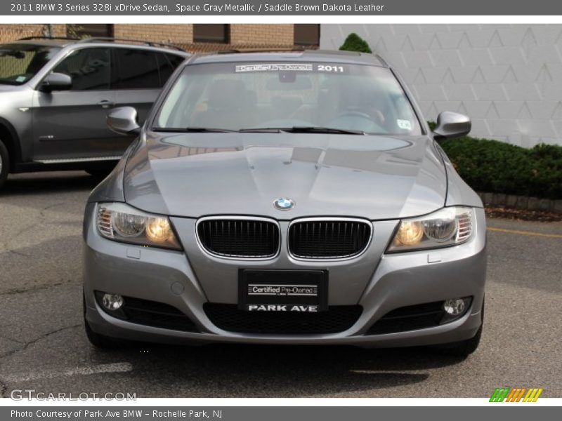 Space Gray Metallic / Saddle Brown Dakota Leather 2011 BMW 3 Series 328i xDrive Sedan