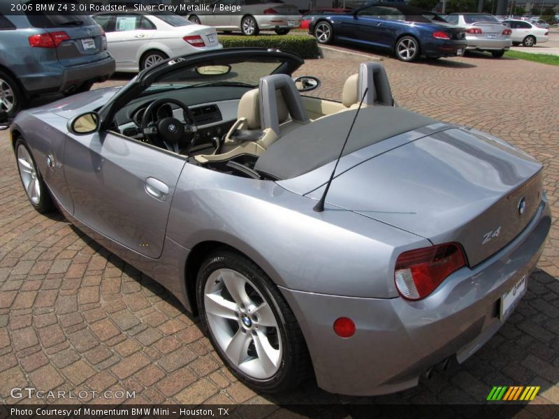 Silver Grey Metallic / Beige 2006 BMW Z4 3.0i Roadster