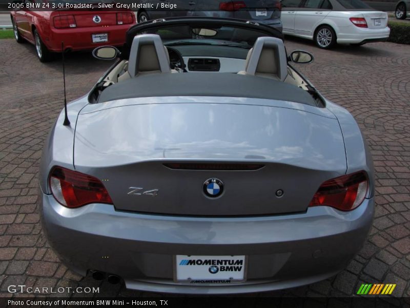 Silver Grey Metallic / Beige 2006 BMW Z4 3.0i Roadster