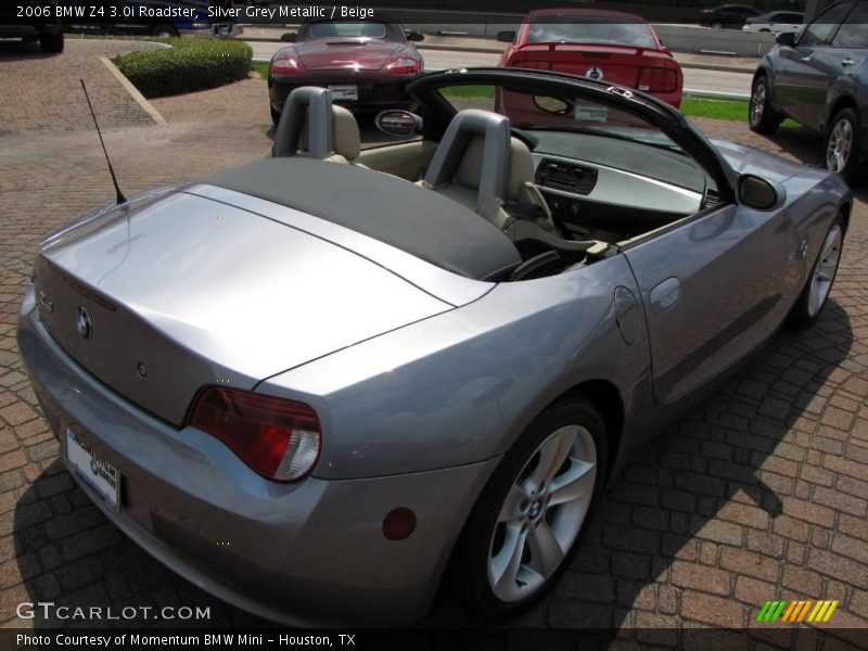 Silver Grey Metallic / Beige 2006 BMW Z4 3.0i Roadster