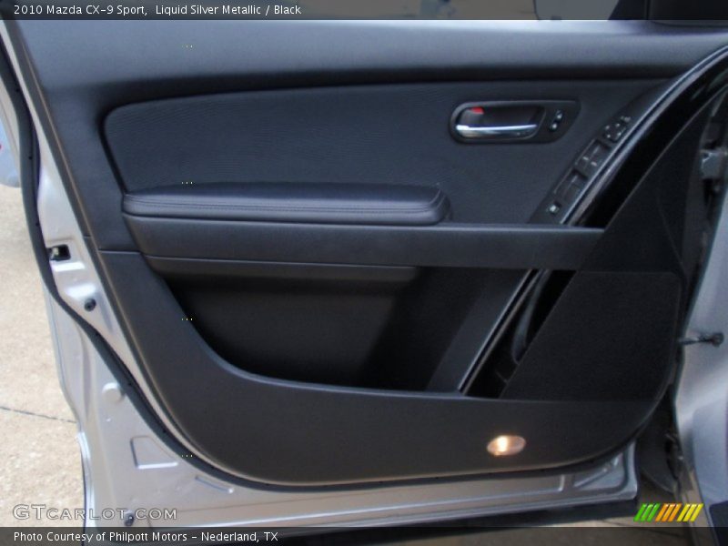 Liquid Silver Metallic / Black 2010 Mazda CX-9 Sport
