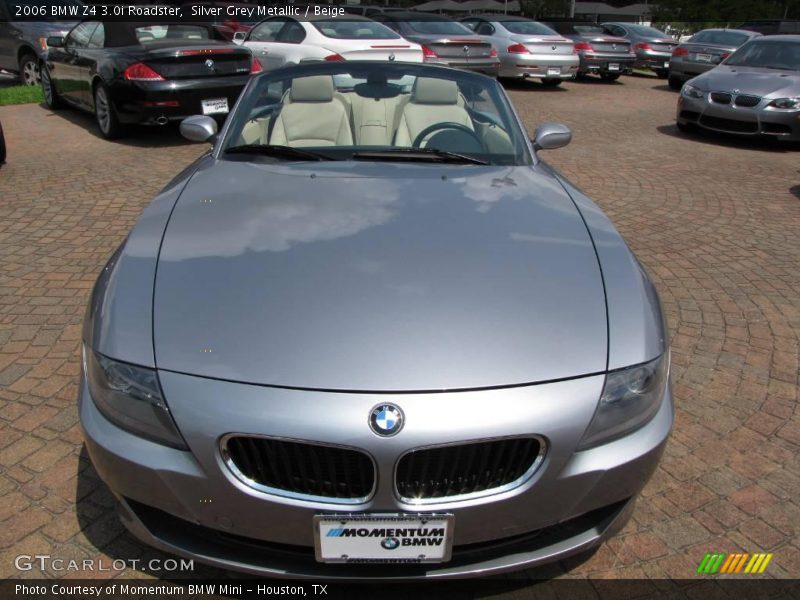 Silver Grey Metallic / Beige 2006 BMW Z4 3.0i Roadster