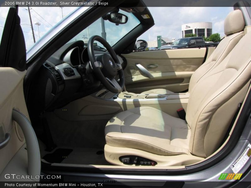 Silver Grey Metallic / Beige 2006 BMW Z4 3.0i Roadster