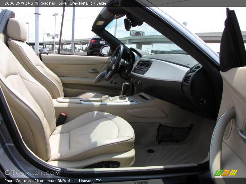 Silver Grey Metallic / Beige 2006 BMW Z4 3.0i Roadster