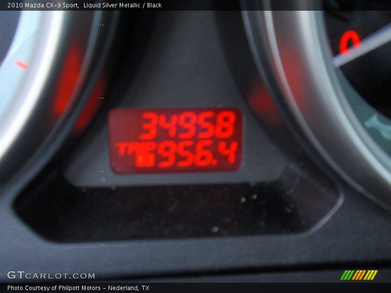 Liquid Silver Metallic / Black 2010 Mazda CX-9 Sport