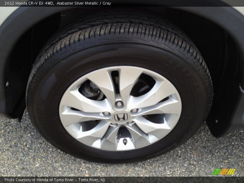 Alabaster Silver Metallic / Gray 2012 Honda CR-V EX 4WD