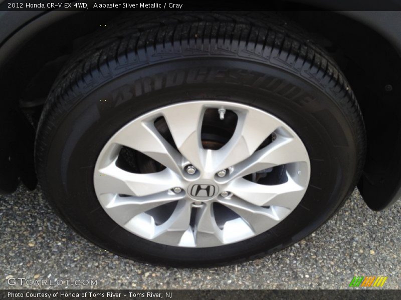 Alabaster Silver Metallic / Gray 2012 Honda CR-V EX 4WD