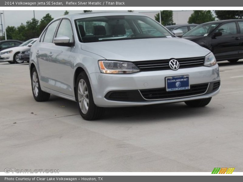 Reflex Silver Metallic / Titan Black 2014 Volkswagen Jetta SE Sedan