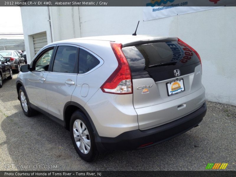 Alabaster Silver Metallic / Gray 2012 Honda CR-V EX 4WD