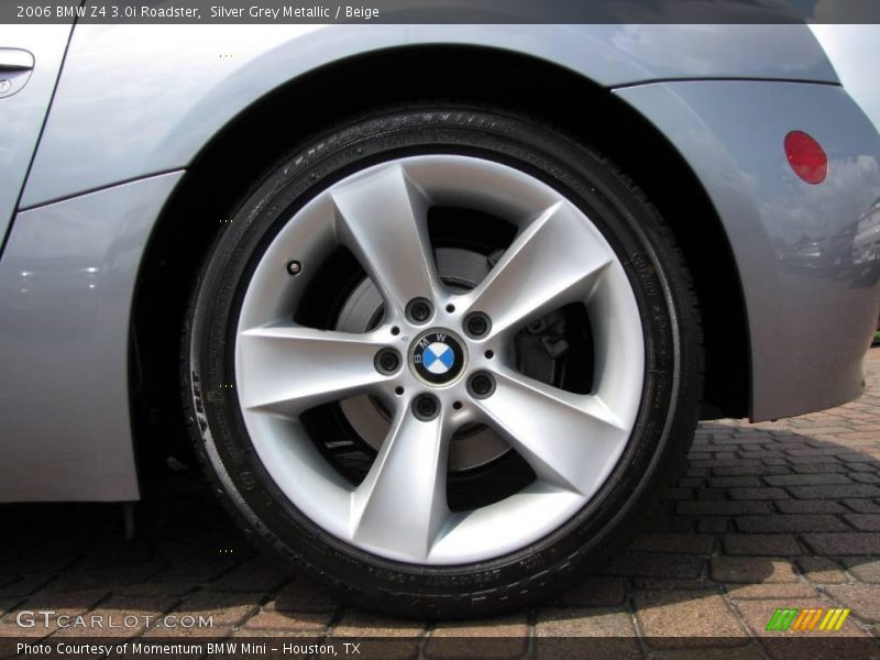 Silver Grey Metallic / Beige 2006 BMW Z4 3.0i Roadster