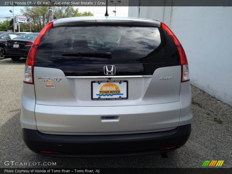 Alabaster Silver Metallic / Gray 2012 Honda CR-V EX 4WD