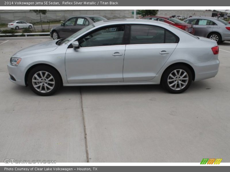 Reflex Silver Metallic / Titan Black 2014 Volkswagen Jetta SE Sedan
