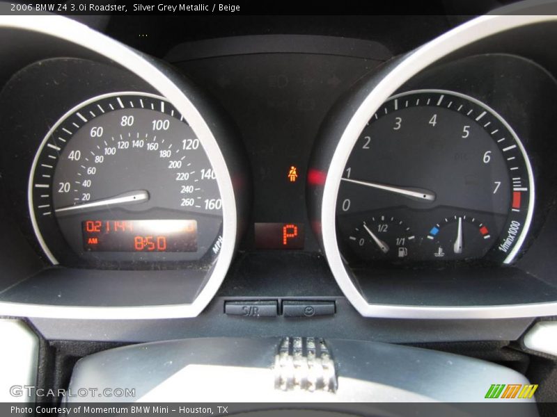 Silver Grey Metallic / Beige 2006 BMW Z4 3.0i Roadster