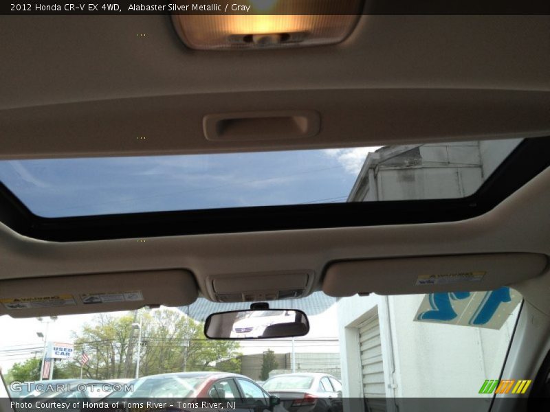 Alabaster Silver Metallic / Gray 2012 Honda CR-V EX 4WD