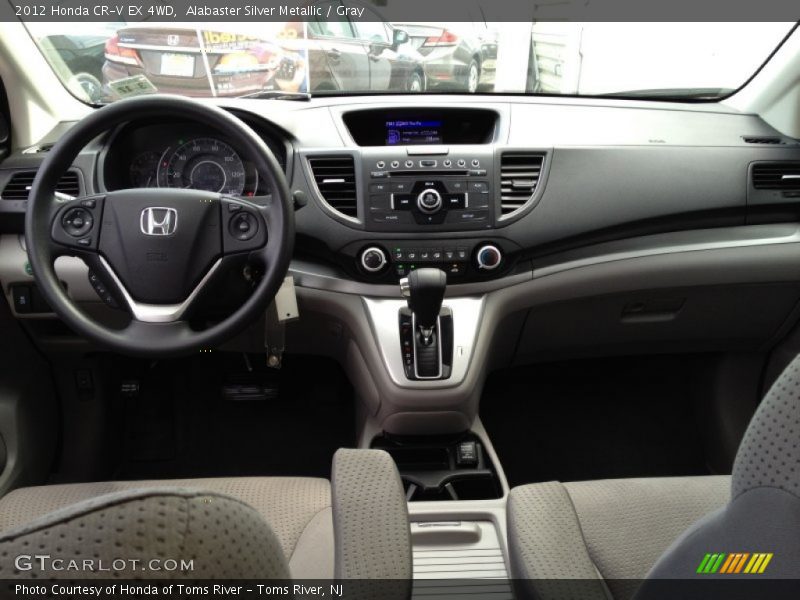 Alabaster Silver Metallic / Gray 2012 Honda CR-V EX 4WD