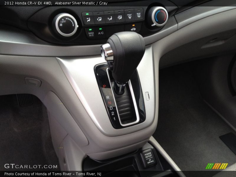 Alabaster Silver Metallic / Gray 2012 Honda CR-V EX 4WD