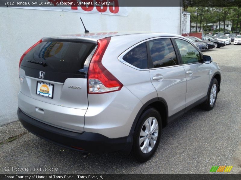 Alabaster Silver Metallic / Gray 2012 Honda CR-V EX 4WD