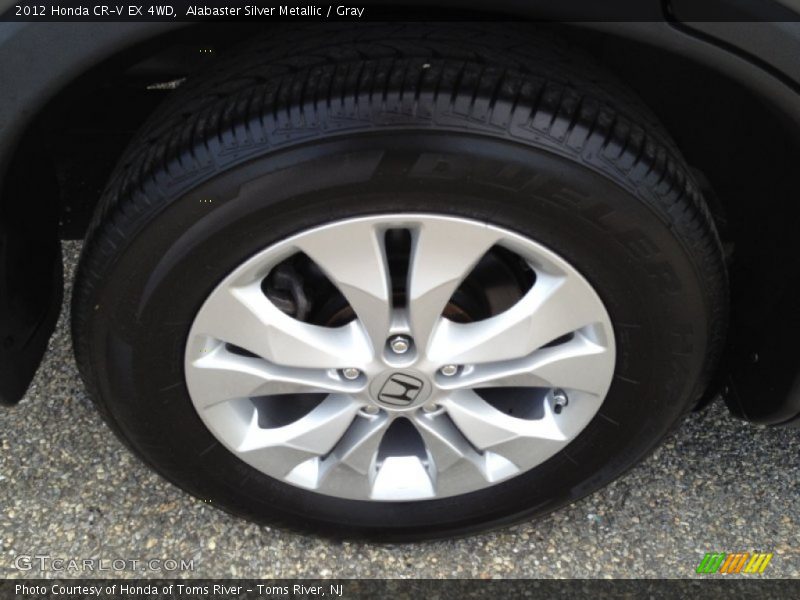 Alabaster Silver Metallic / Gray 2012 Honda CR-V EX 4WD