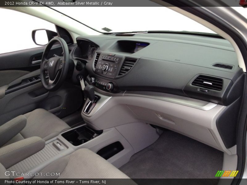 Alabaster Silver Metallic / Gray 2012 Honda CR-V EX 4WD