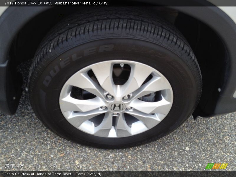 Alabaster Silver Metallic / Gray 2012 Honda CR-V EX 4WD