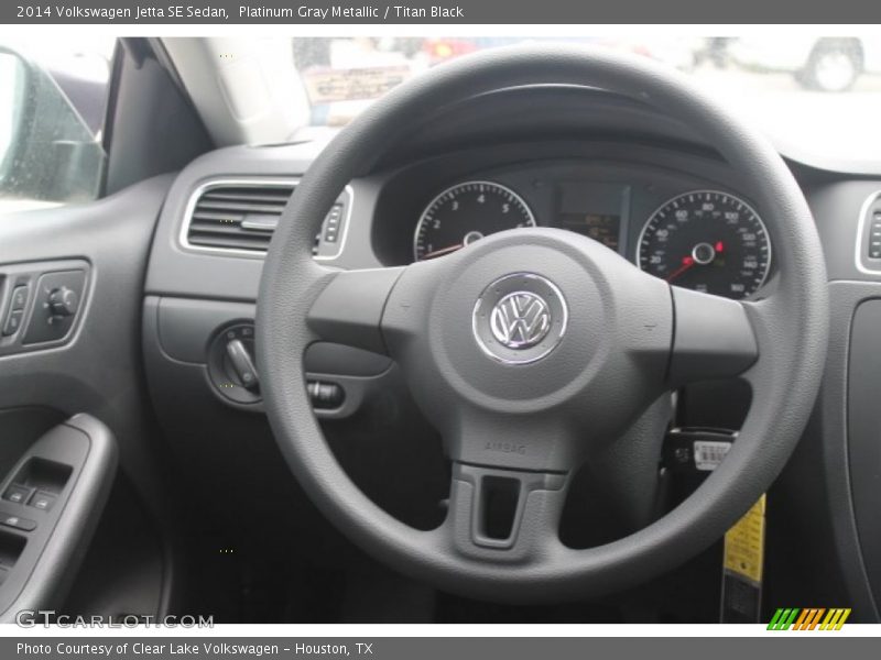 Platinum Gray Metallic / Titan Black 2014 Volkswagen Jetta SE Sedan
