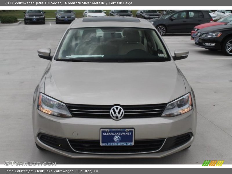 Moonrock Silver Metallic / Cornsilk Beige 2014 Volkswagen Jetta TDI Sedan